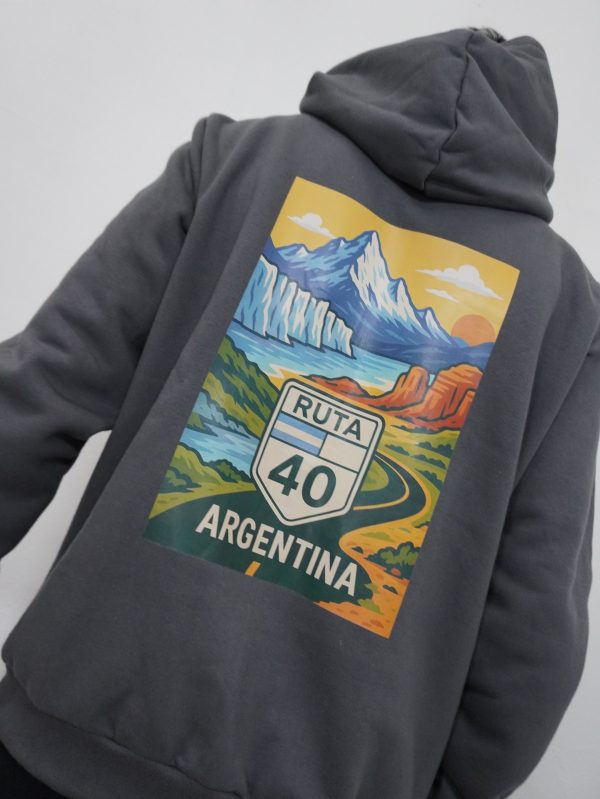 nofear Buzo Frisado Canguro Ruta40ARG - Imagen 5