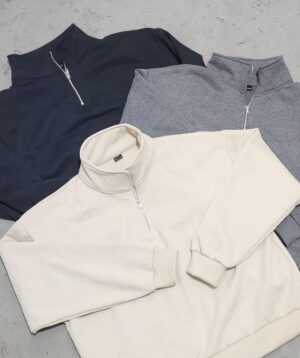 Discipline. Buzo Boxy Frisado Cierre Terrywashed