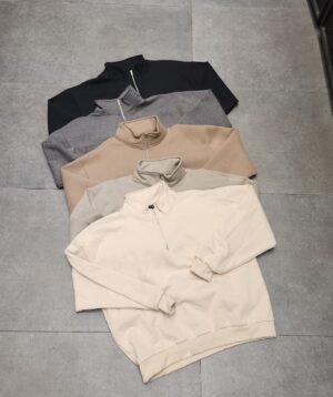 Discipline. Buzo Boxy Frisado Cierre Terrywashed